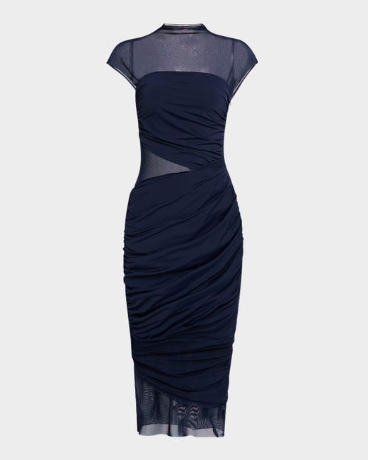 blue midi dress floral Verona Floral Blue Midi Dress main image 0