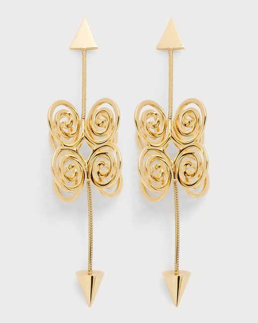 CADAR Metallic Yellow Gold Essence Earrings
