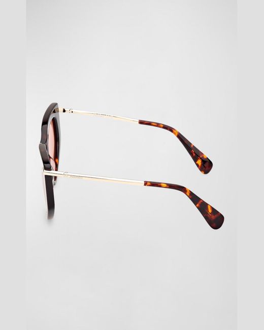 Max Mara Pink Beth Acetate & Metal Cat-Eye Sunglasses