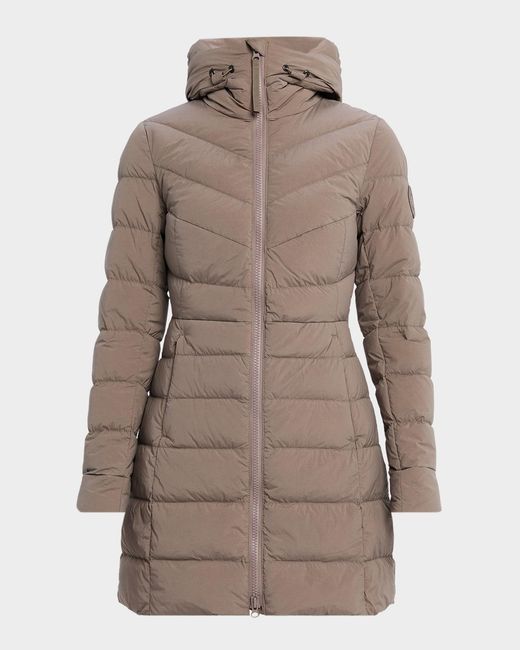 Canada Goose Brown Clair Down Hooded Coat