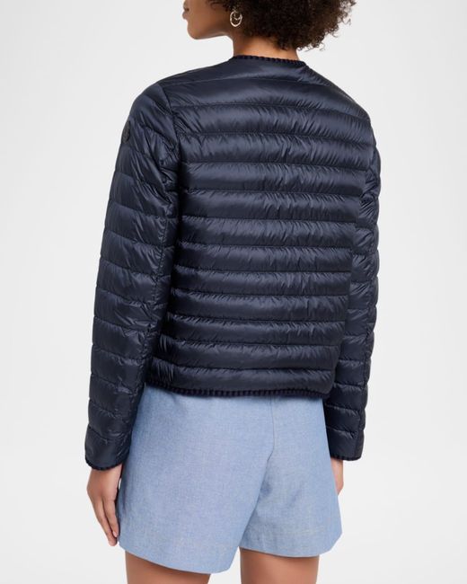 Moncler Blue Circaete Quilted Down Jacket