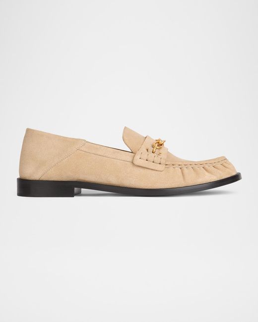 Balmain Natural Apos;S Suede Bit Loafers for men