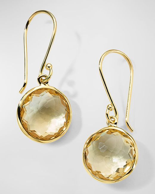 Ippolita Metallic Small Single Drop Earrings In 18k Gold