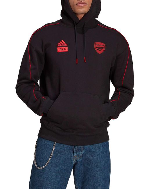 adidas X Arsenal Fc X 424 Pullover Hoodie in Black for Men | Lyst