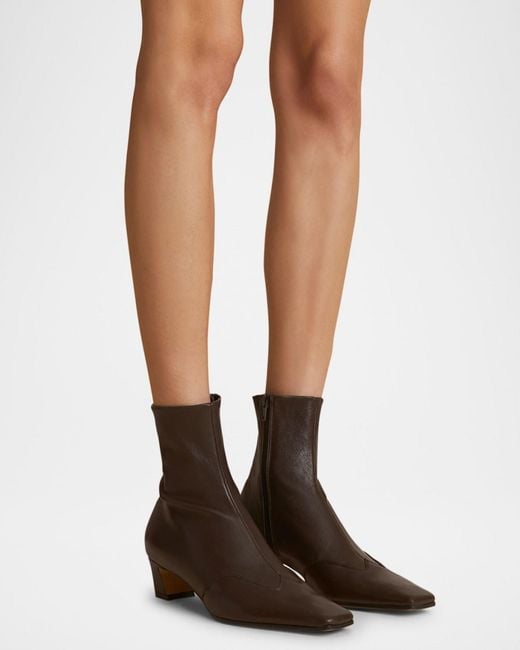 Khaite Brown Nevada Stretch Low Boot