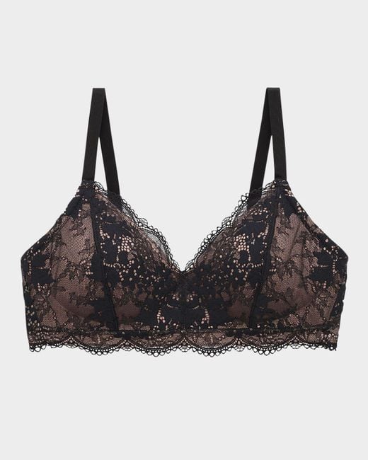 Thirdlove Women's Black All Day Lace Wireless Bra