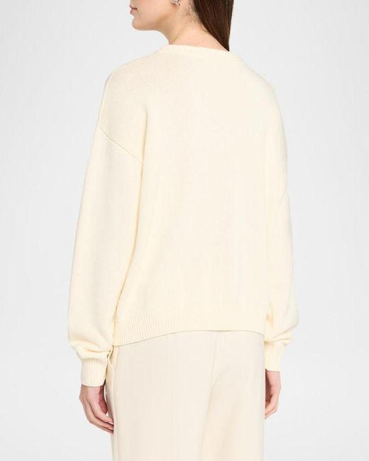 LoveShackFancy Natural Kora Embroidered Cotton Pullover