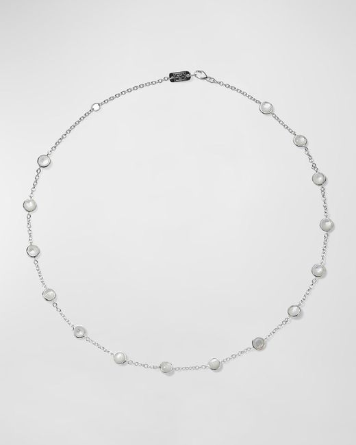 Ippolita White Stone Station Necklace In Sterling Silver