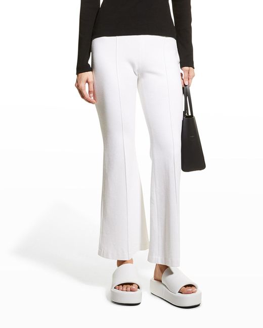 Rosetta Getty White Cropped Flare Trousers