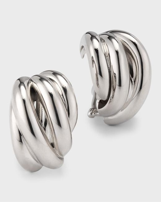 Balenciaga Metallic Saturne Earrings