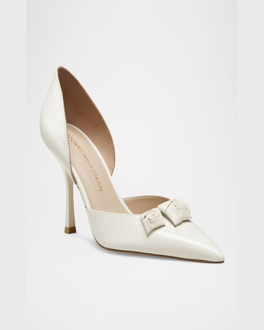 stuart weitzman royal leather stiletto pumps