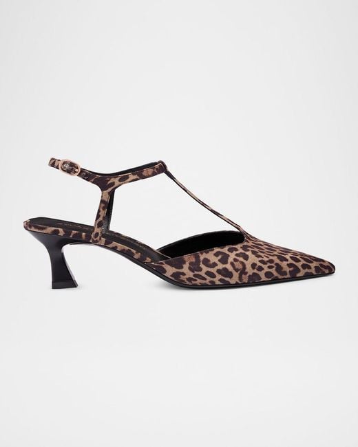 Stuart Weitzman Multicolor Vinnie 50Mm Leopard Pumps