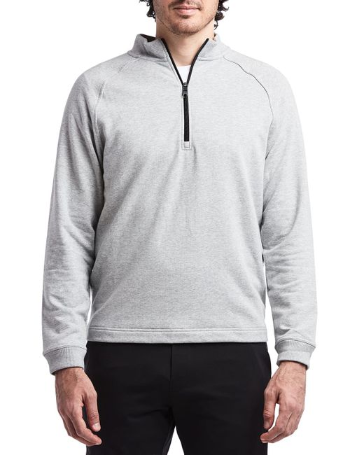 PUBLIC REC Gray Mid-weight French Terry 1/2-zip Sweatshirt for men