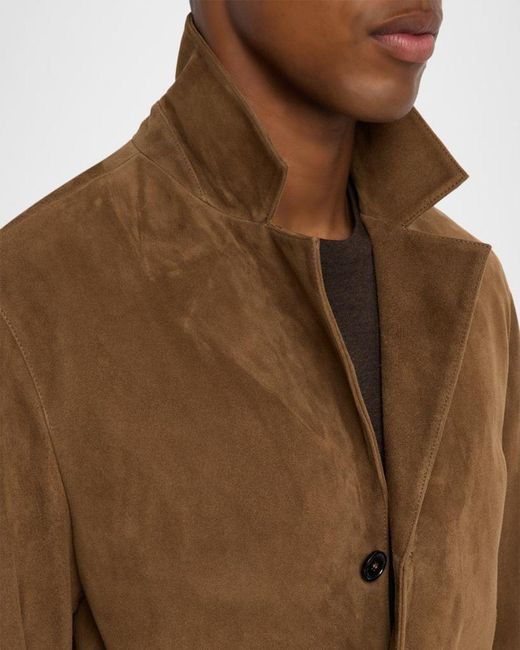 FRAME Brown Apos;S Suede Blazer for men