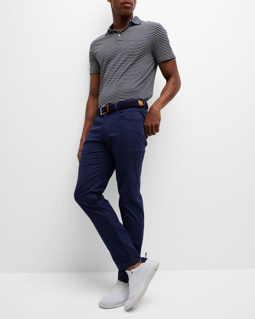 Peter Millar Blue Eb66 5-pocket Performance Pants for men