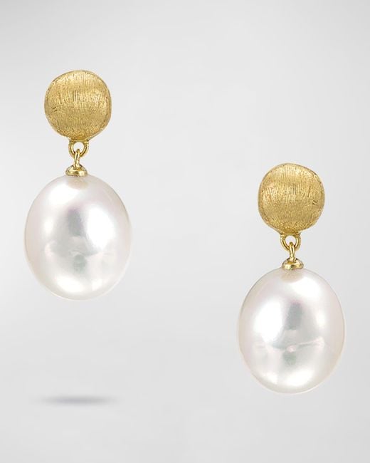 Marco Bicego Africa Earrings With White Pearls