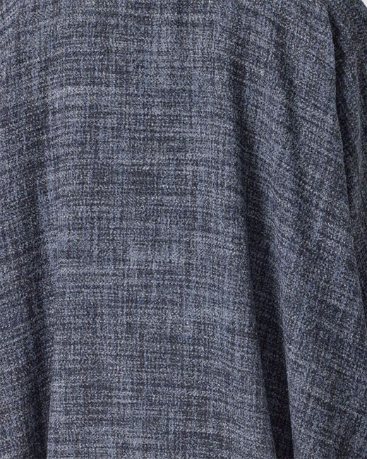 Eskandar Blue Cocoon Coat