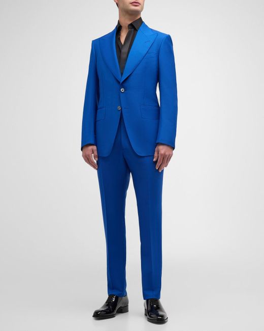 Tom Ford Blue Original British Mohair Atticus Suit for men
