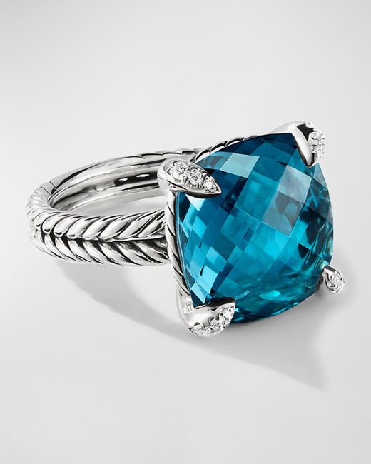 David Yurman Blue 14mm Chatelaine Ring