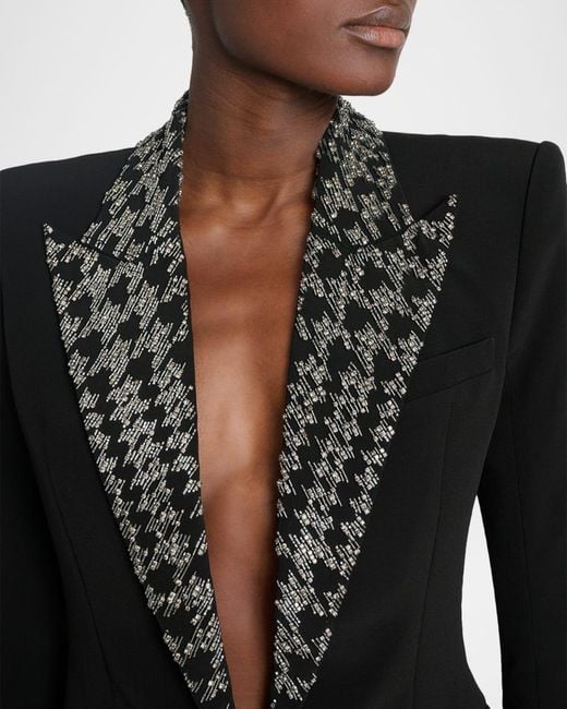 Balmain Black Embroidered 6-Buttons Jacket