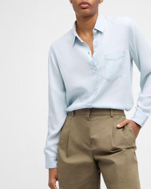 Rails Blue Ingrid Collared Button-Down Shirt