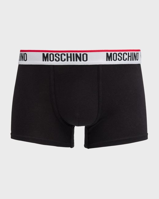 Moschino Black 3-Pack Basic Trunks for men