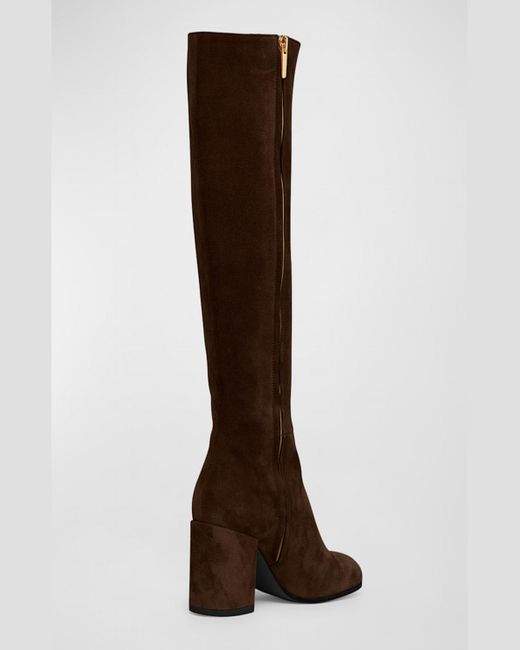 Gianvito Rossi Suede Boots in Moka