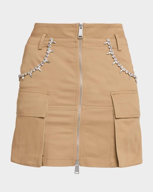 Area Natural Crystal Pocket Mini Cargo Skirt