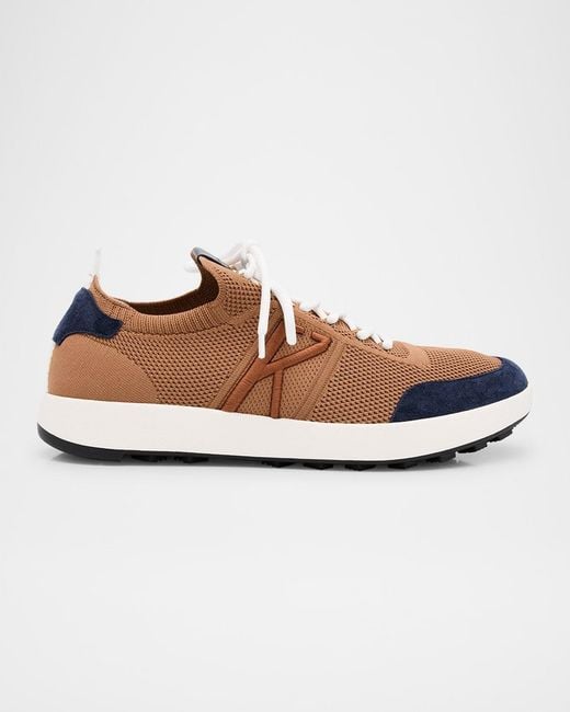 Kiton Multicolor Apos;S Knit Runner Sneakers for men