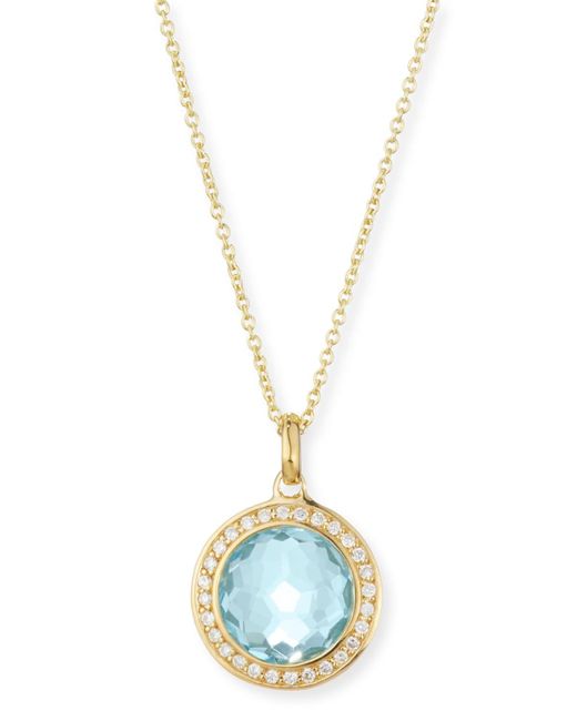 Ippolita Blue Small Pendant Necklace