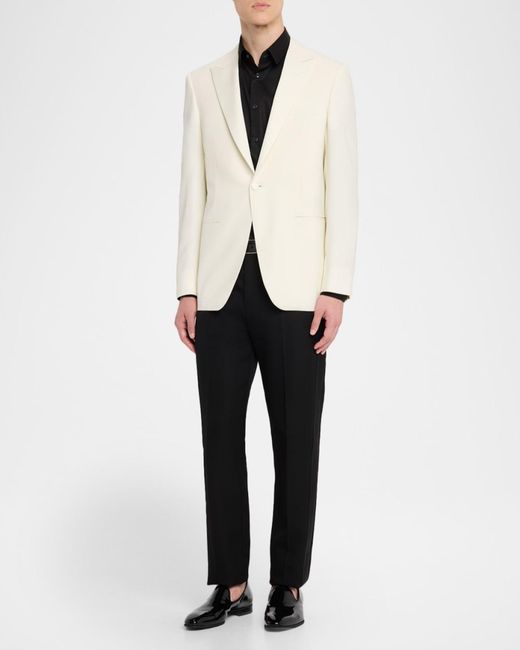 Canali Natural Apos;S Wool Peak Lapel Dinner Jacket for men