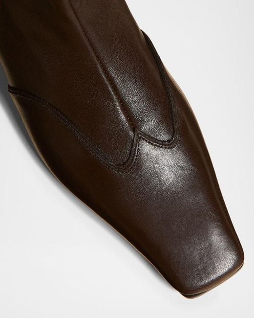 Khaite Brown Nevada Stretch Low Boot