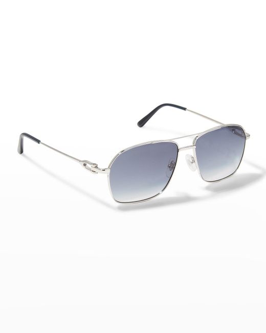 Cartier Gradient Navigator Sunglasses in Blue for Men | Lyst
