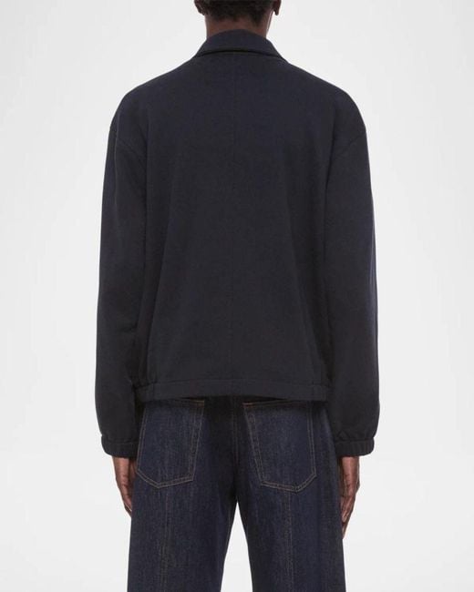 Helmut Lang Blue Apos;S Logo Cotton Jacket for men