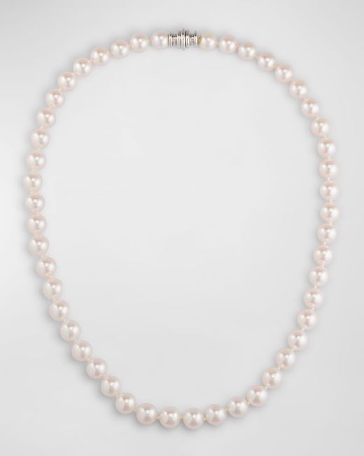 Assael White 18K Akoya Cultured Pearl Necklace, 7.5-8Mm