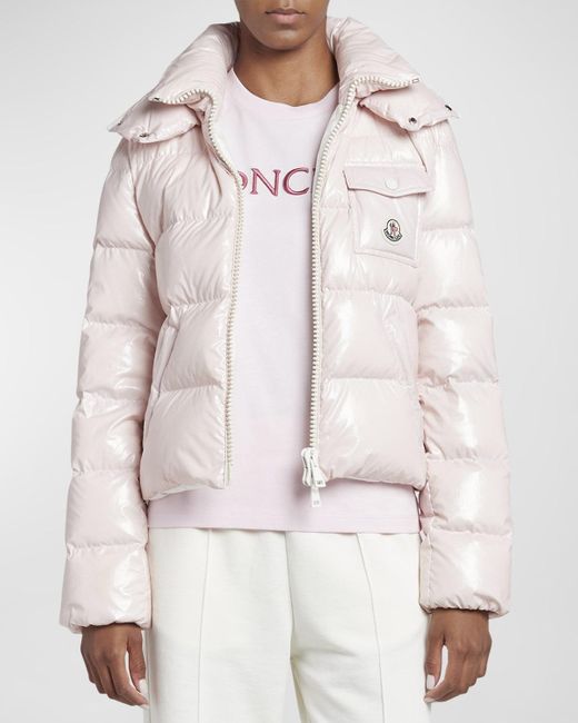 Moncler Natural Andro Hooded Puffer Jacket