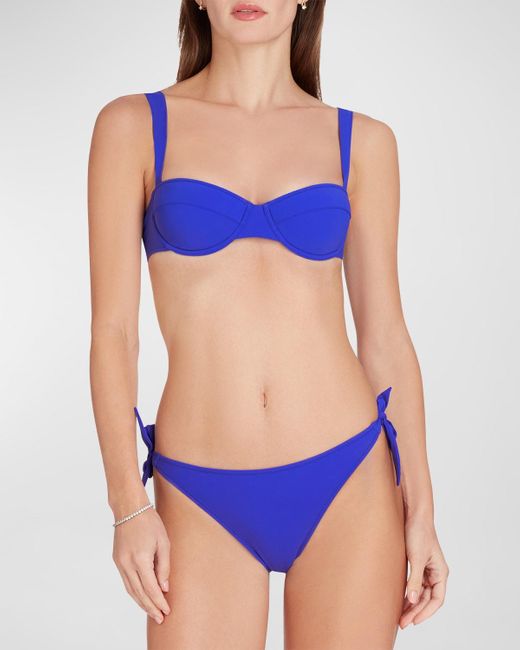 VALIMARE Blue Athens Balconette Bikini Top