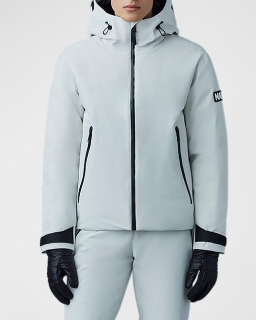 Mackage Blue Ski Performance Hooded Jacket for men