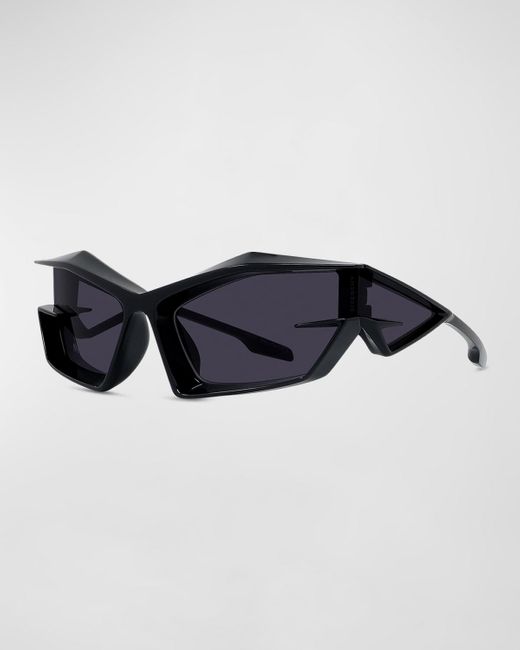 Givenchy Blue Givcut Nylon Wrap Sunglasses