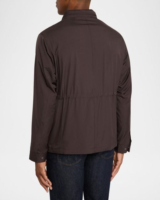 Peter Millar Brown Apos;S Discovery Lightweight Twill Field Jacket for men