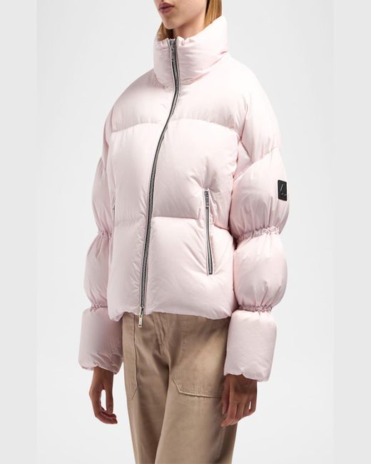 Moose Knuckles Black Agate Drawstring Puffer Jacket
