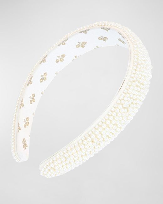 L. Erickson White Glade Pearly Headband