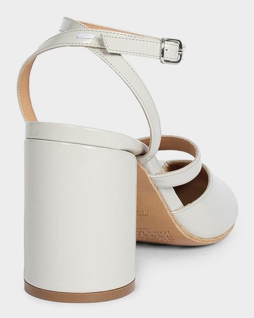 Maison Margiela White Tabi Leather Split-Toe Pumps