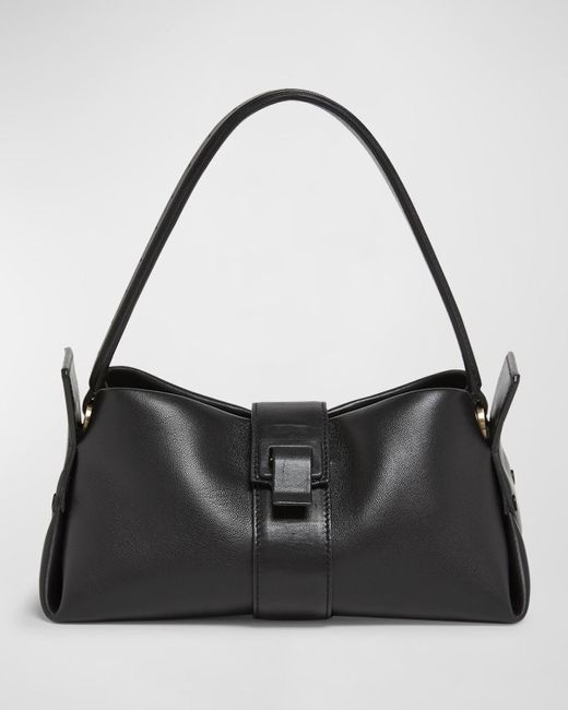 Proenza Schouler Black Park Napa Leather Shoulder Bag