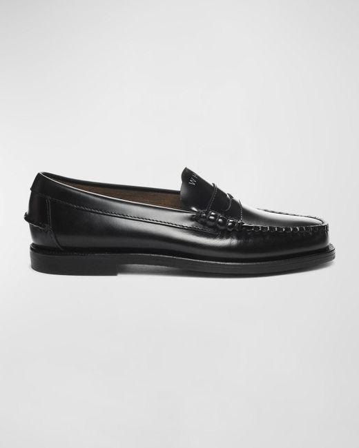Sebago Black Classic Dan Leather Penny Loafers