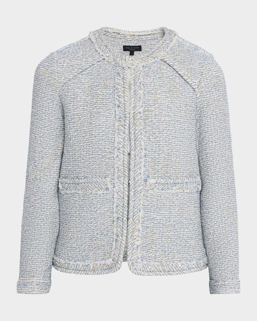 Rag & Bone Gray Clarice Tweed Jacket