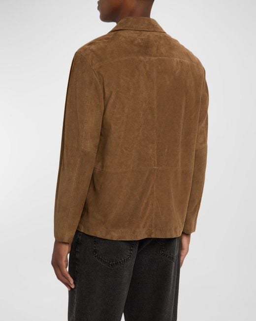 FRAME Brown Apos;S Suede Blazer for men