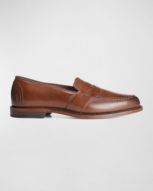 Allen Edmonds Brown Randolph Leather Penny Loafers for men