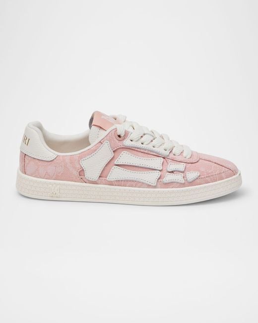 Amiri Women's Pink Skel Bandana Low-Top Sneakers
