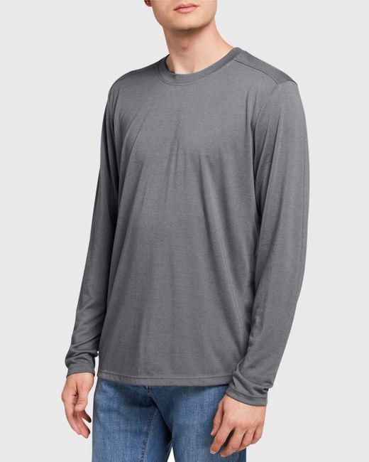 Fisher + Baker Gray Everyday Long-Sleeve T-Shirt for men